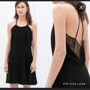 Zara Black Lace Cocktail Dress